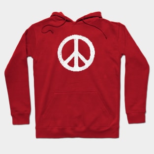 Retro 80's World Peace Symbol Hoodie